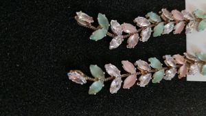 Beautiful Stoned Long Earrings