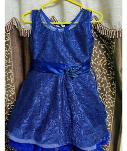 Elegant Blue Party Dress