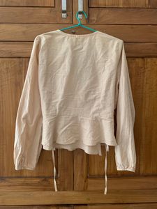 New Cream Colour Top,Full Sleeve with no damage