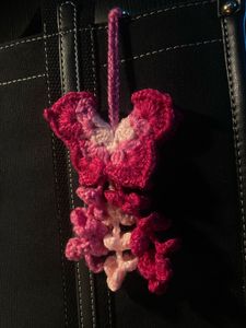 Crochet Butterfly Keychain
