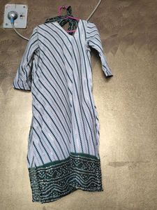 Striped Green Kurta