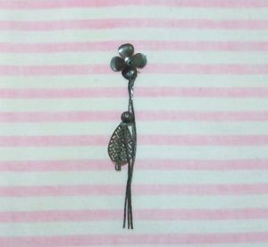 Flower And Drop Hanging Earrings