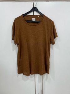 🤎Earthy Chic Linen Tee: Your New Everyday GoTo