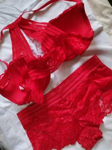 Red Lace Lingerie Set
