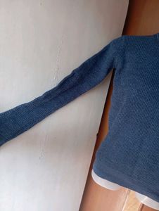 Blue Knit Sweater