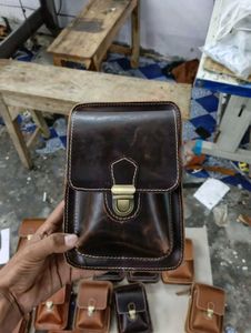 Leather Unisex Crossbody Bag
