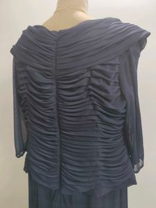 Navy Blue Plus Size Gown