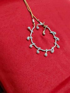 American Diamond Necklace With Earrings