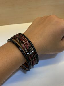Traditional Black Bangles - Set Of 4