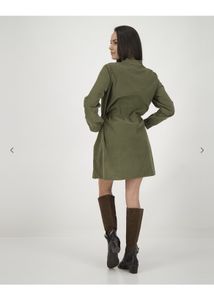 Olive Shirt Dress