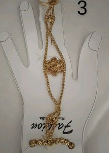 Rhinestone Hand Chain Bracelet