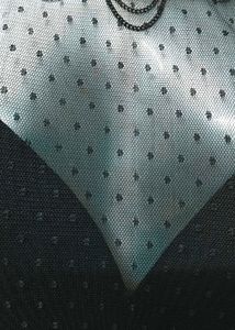 Black Polka Dot Mesh Dress S To M Size