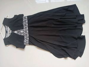 Black Party Wear One Piece Dress