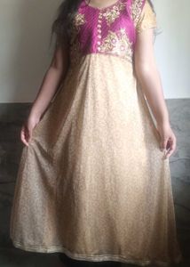 Elegant Embroidered Anarkali Dress