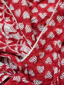 Wrap crop top in ajrakh print