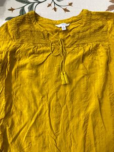 Yellow Short Kurta