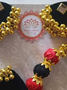 Red &amp; Black Bead Necklace Set