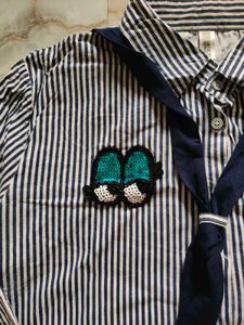 Striped Button-Down Shirt