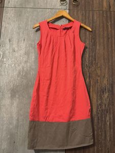 Coral Sleeveless Dress