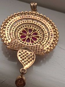 Elegant Gold Tone Traditional Pendant