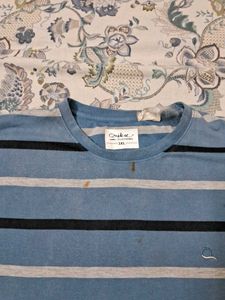 Striped Short Sleeve T-Shirt - Casual Style