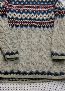 Patterned Knit Sweater