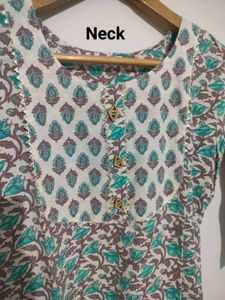 Floral Print Cotton Kurti