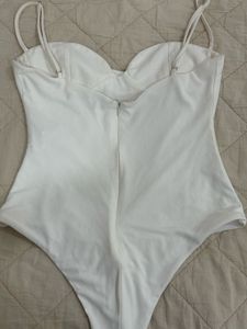 Zara White layered bodysuit