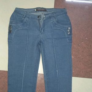 High Waisted Blue Jeans