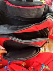 Red & Black Backpack for school