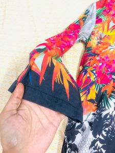 Pakistani Floral Print Kurta