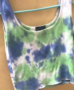 Tie-Dye Ribbed Top
