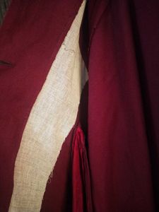 Burgundy Vintage Coat Wool
