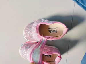 Kids Pink Sparkle Shoes