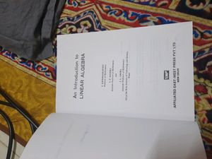 AN INTRODUCTION TO LINEAR ALGEBRA