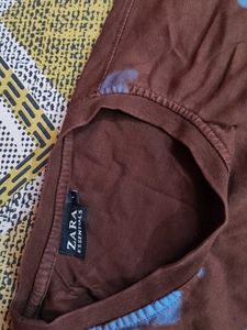 Brown Graphic Print T-Shirt