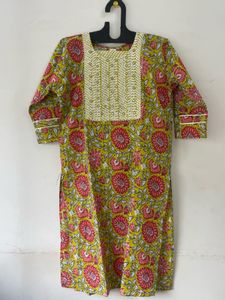 Floral Print Kurta