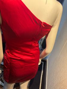 Red One-Shoulder Dress