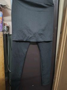Black Skirted Leggings