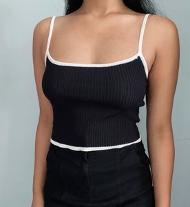 Black &amp; White Trimmed Cardigan Set