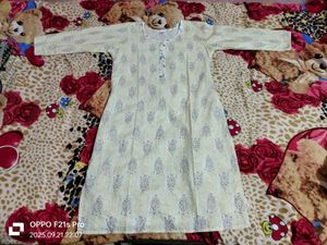 Vintage Style Printed Kurta Set