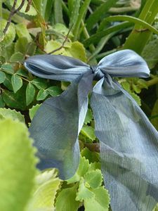 Cute Grey Hair Bow