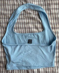 Blue Halter Top