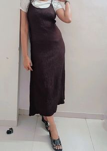 Body Con Maxi Coffee Brown