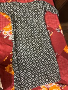 Green White Kurta