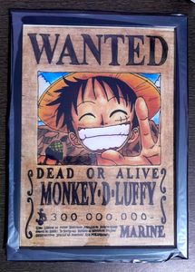 Wanted MONKEY D LUFFY Anime Frame 1 Pcs