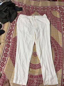 Off White Linen Pants