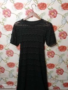 Black Lace Mini Dress