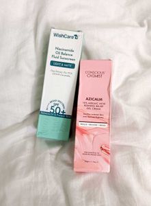 Combo Sale: Wishcare Sunscreen & Azicalm Cream