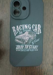 Black Racing Car Case For Iphone 16